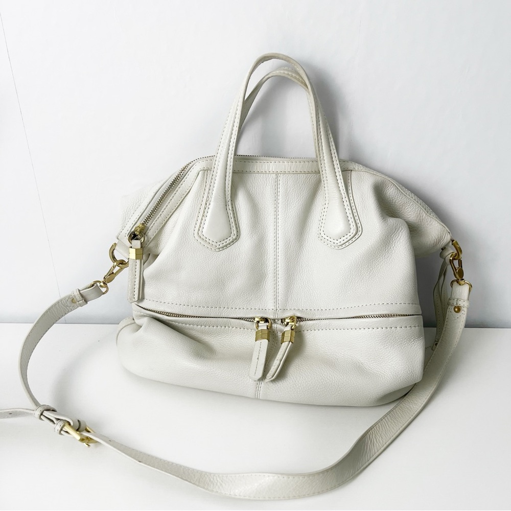 Breal Ivory Leather Bag Purse